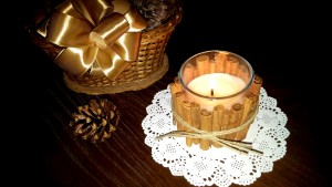 arranjos natalinos com velas